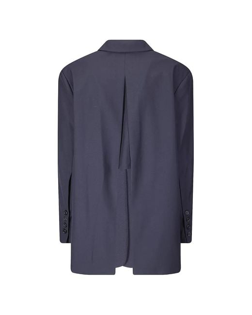 LA PISCINE Blue Split Blazer