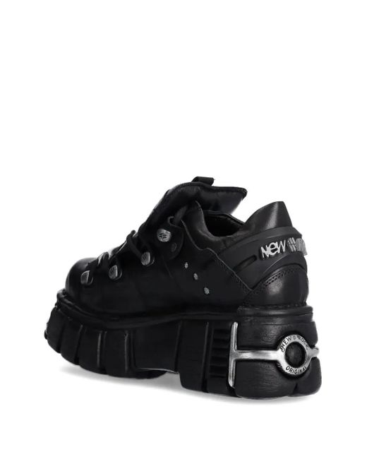 Zapatillas Metallic M-120N-S26 Con Cordones New Rock de color Black