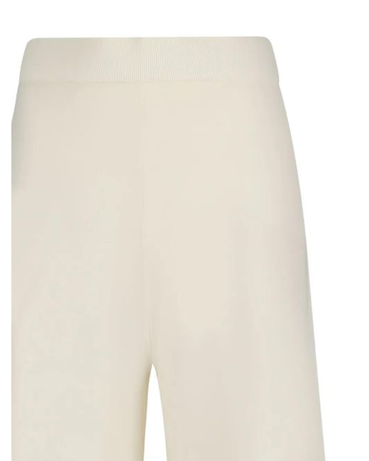 Max Mara White Drawstring Trousers