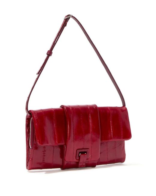 Proenza Schouler Red Flip Leather Shoulder Bag