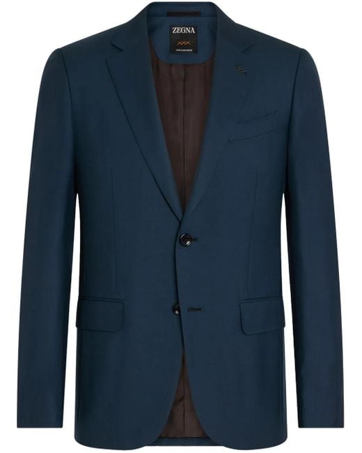 メンズ Zegna Oasi カシミア ジャケット Blue