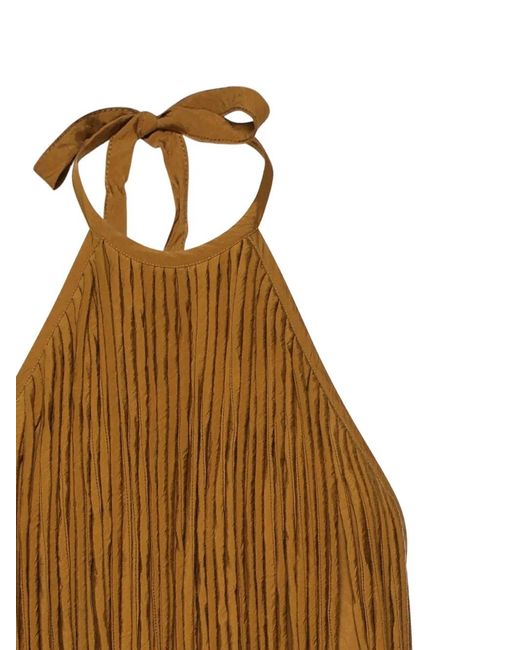 Pinko Brown Self-Tie Top
