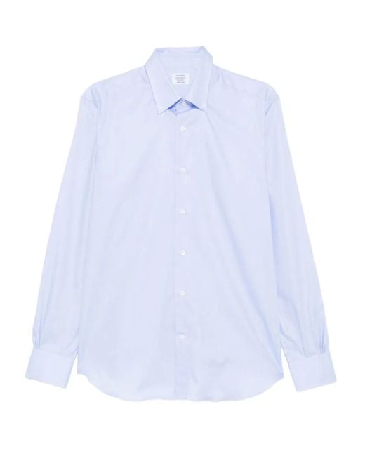 Mazzarelli White Cotton Shirt for men