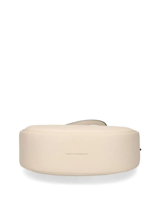 COACH Natural Small Jonie 22 Half-Moon Leather Shoulder Bag