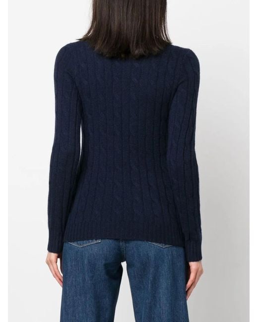 Polo Ralph Lauren ケーブルニット カシミアセーター Blue