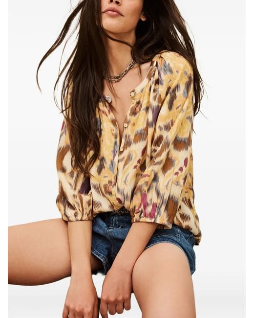 Ba&sh Metallic Maelle Shirt