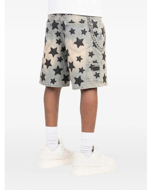 GUAPI White Stars V2 Denim Shorts for men