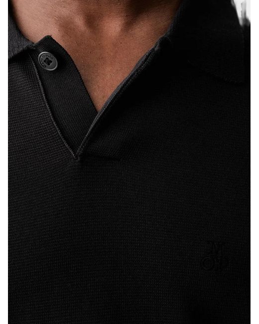 Marc O' Polo Black Short-Sleeve Polo Shirt for men