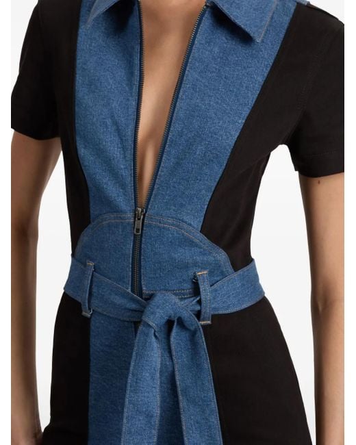 Combinaison Gorgeous À Fermeture Zippée Alice + Olivia en coloris Blue