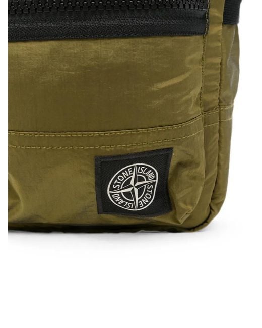 Stone Island Multicolor Logo-Patch Messenger Bag for men