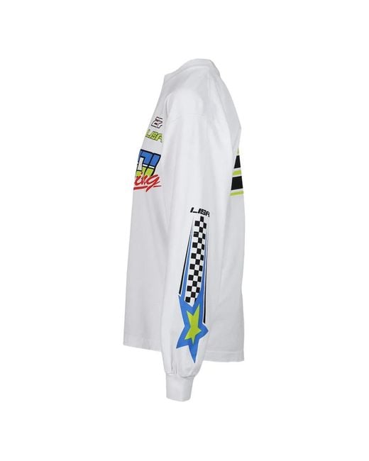 Alter Ego White Graphic-Print Long-Sleeve Sweatshirt