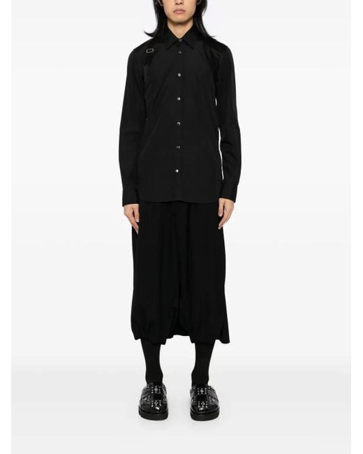 Yohji Yamamoto Black Wool Trousers for men