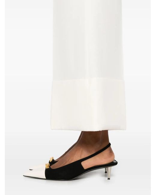 Valentino Garavani White Wide-Leg Trousers