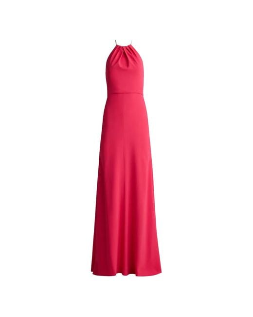 St. John Pink Halter Neck Gown