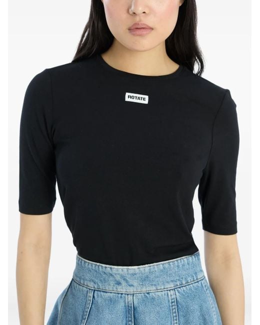 ROTATE BIRGER CHRISTENSEN ロゴ Tシャツ Black