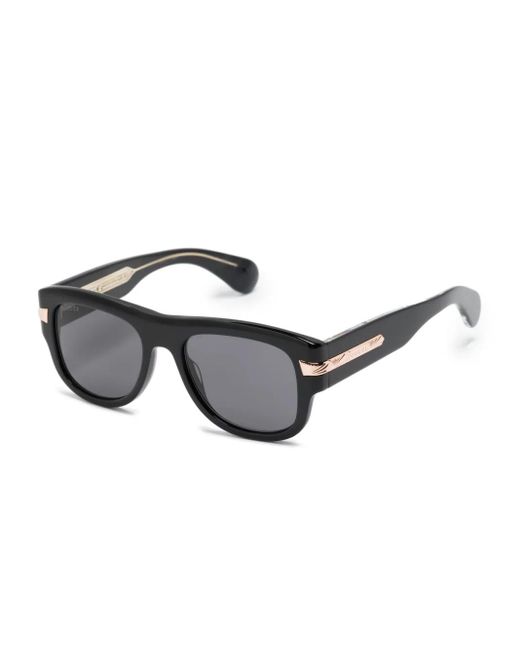 Gucci Gray Square-Frame Sunglasses