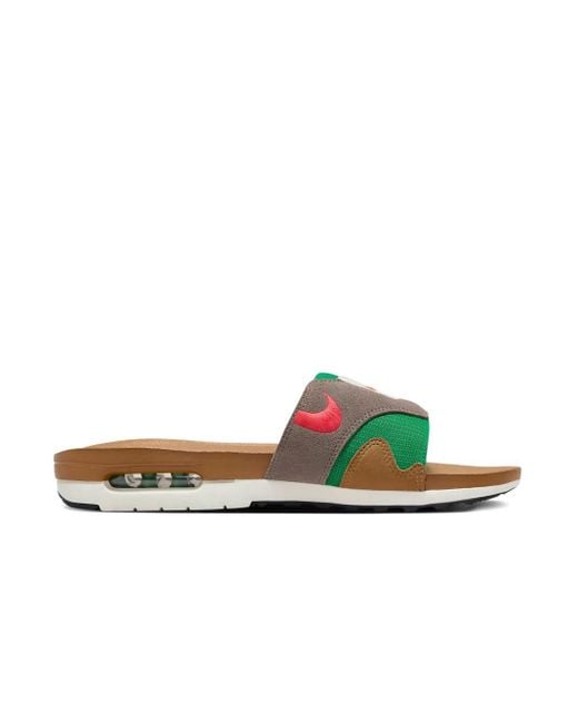 Nike Green Air Max 1 "Ale" Slides for men