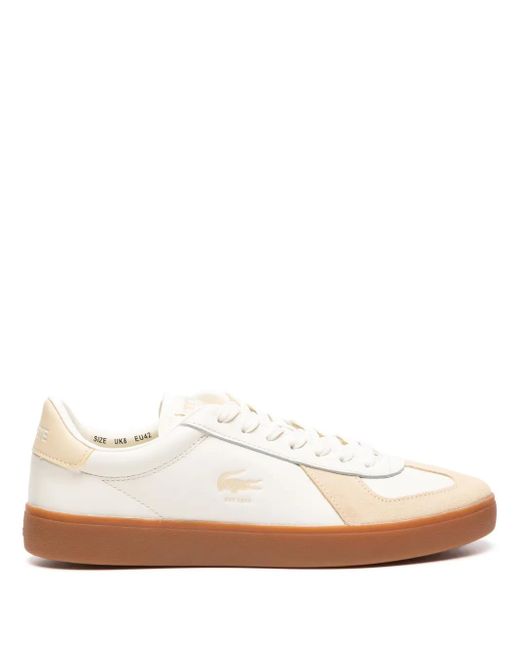 メンズ Lacoste Baseshot Pro レザースニーカー White