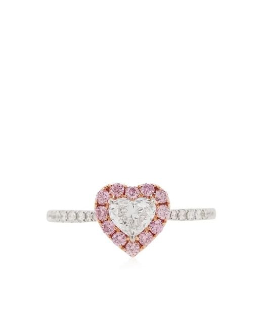 HYT Jewelry Pink Bague Argyle En Or 18Ct Sertie De Diamants