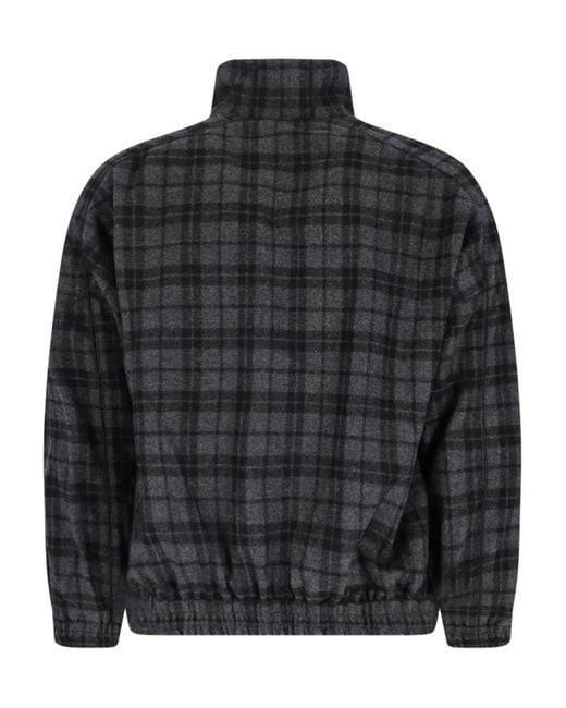 Willy Chavarria Black Zip-Up Jacket for men