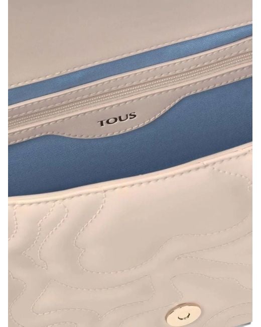 Tous Pink Kaos Dream Quilted Bear-Pattern Shoulder Bag
