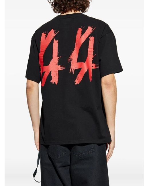 T-Shirt À Logo Imprimé 44 Label Group pour homme en coloris Black