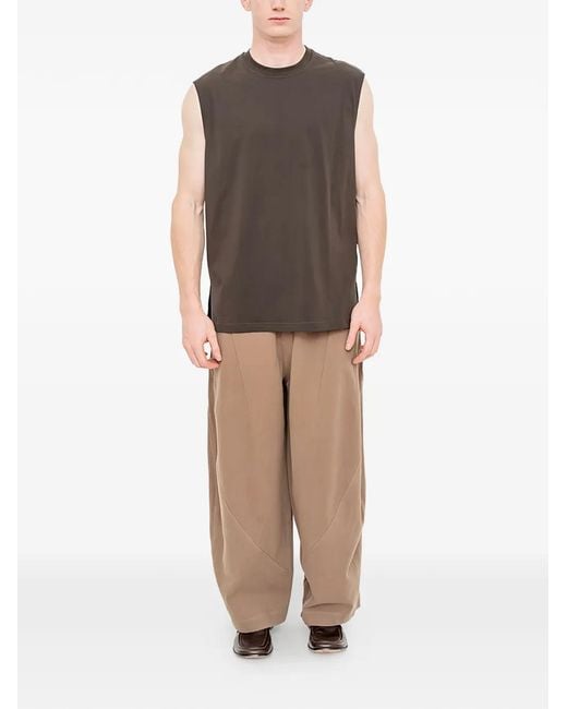 JOE CHIA Natural Cloudfold Trace Trousers for men