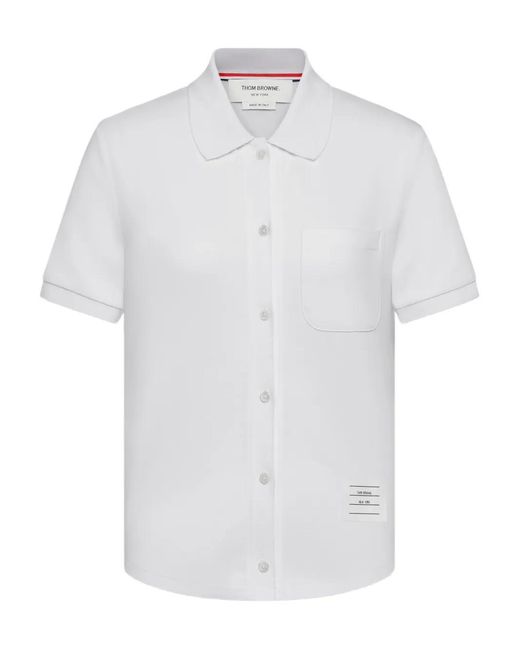 Thom Browne White Relaxed Shirt