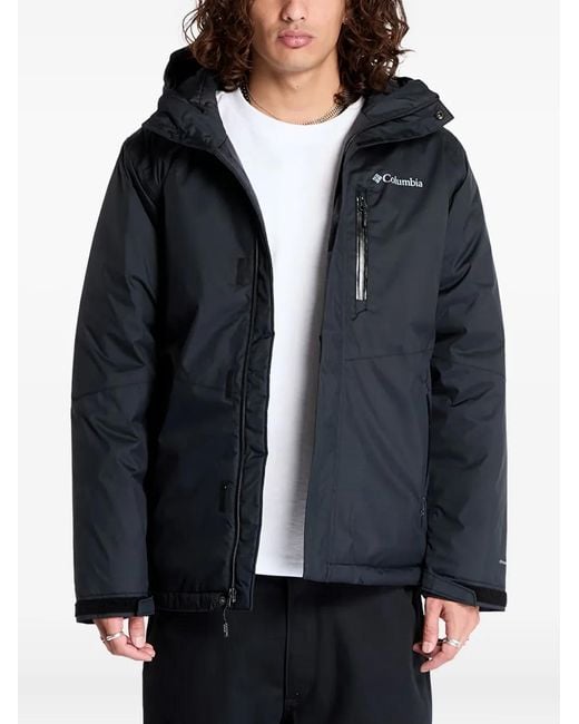 Columbia Black Logo-Print Padded Jacket for men