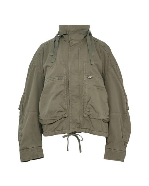 Alexander Wang Green Zip-Pocket Jacket