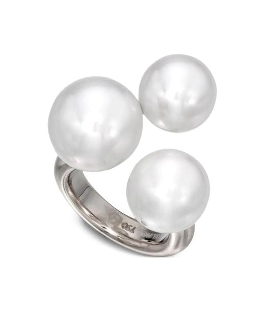 Assael White Ring mit Perlen