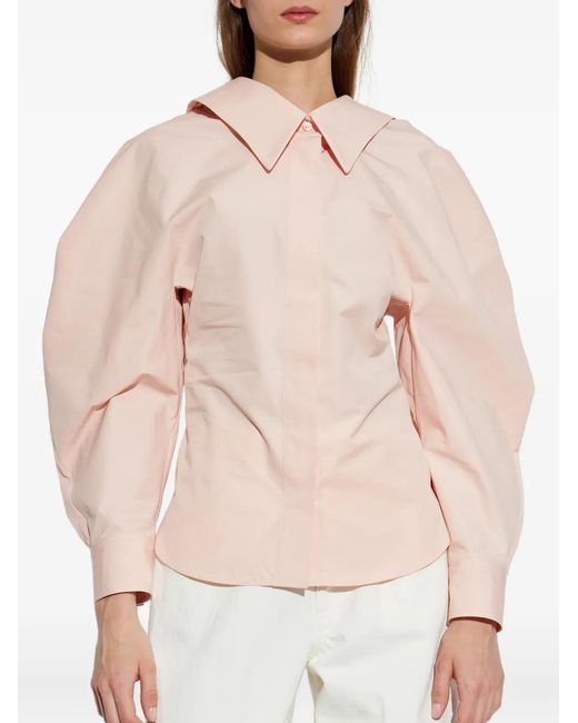 Givenchy Pink Puff-Sleeve Blouse