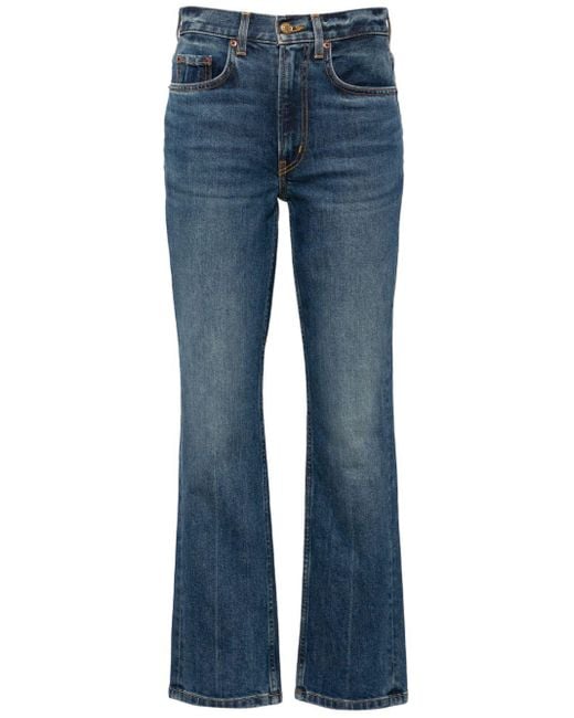 B Sides Blue Rae Straight-leg Mid-rise Jeans