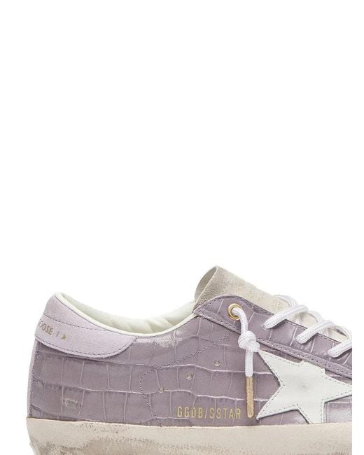 Golden Goose Deluxe Brand Purple Super-Star Sneakers