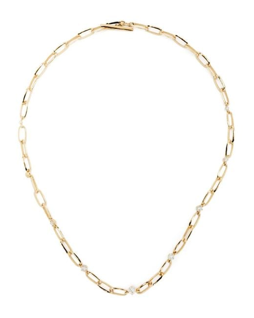 Lizzie Mandler Natural 18Kt Diamond Link Necklace