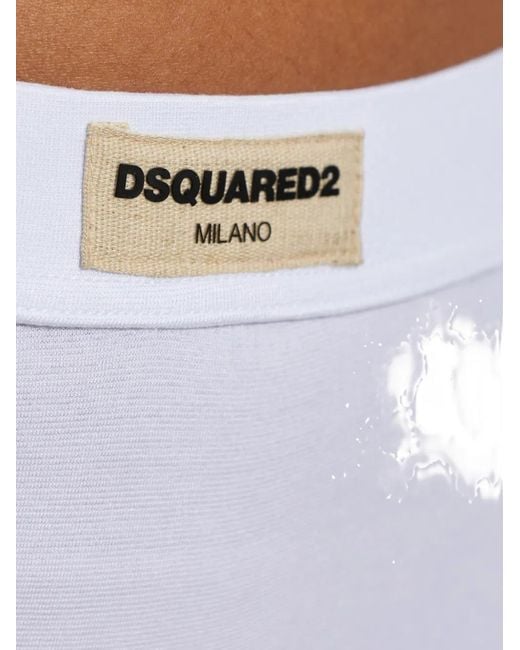 Culotte Con Logo DSquared² de color White