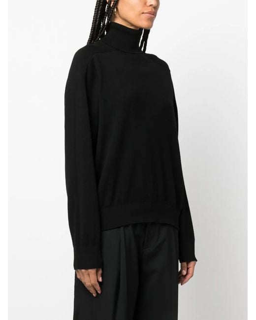 ARMARIUM Black Roll-Neck Fine-Knit Jumper