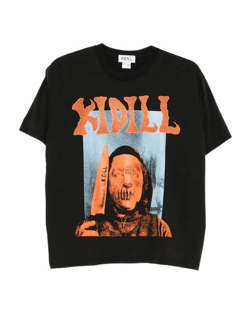 Kidill Black Cracked-Face T-Shirt for men