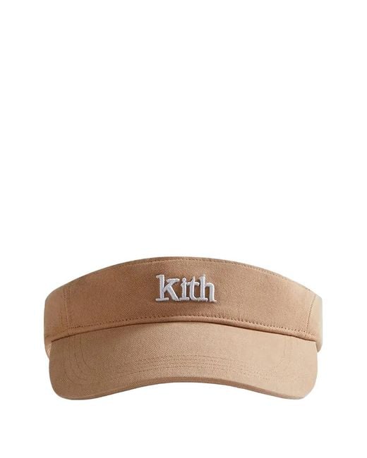 Kith Logo-Embroidered Visor in Brown für Herren