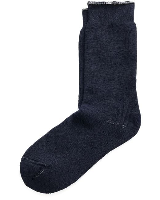 RRL Blue Looped Sock-Crew Sock-Single for men