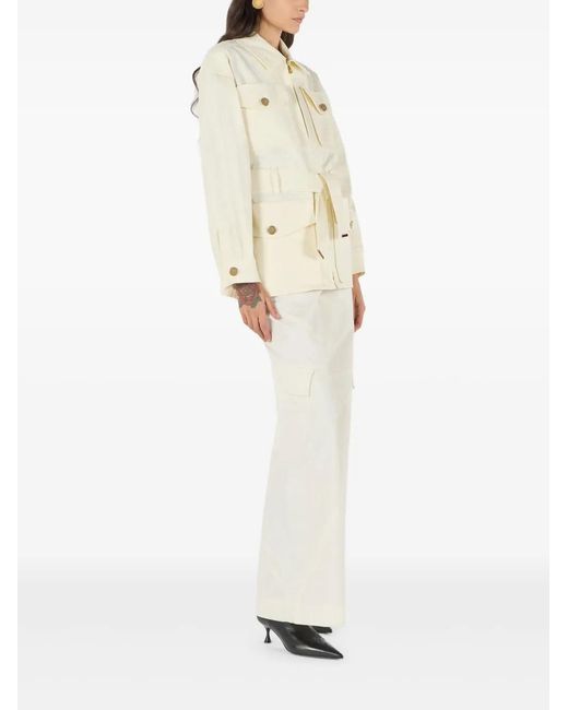 Roberto Cavalli Natural Belted Jacket