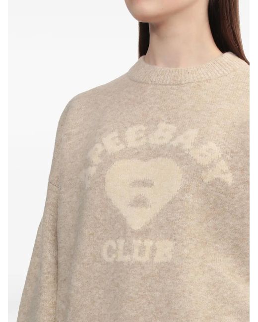 A Bathing Ape Natural Heart Logo Sweater