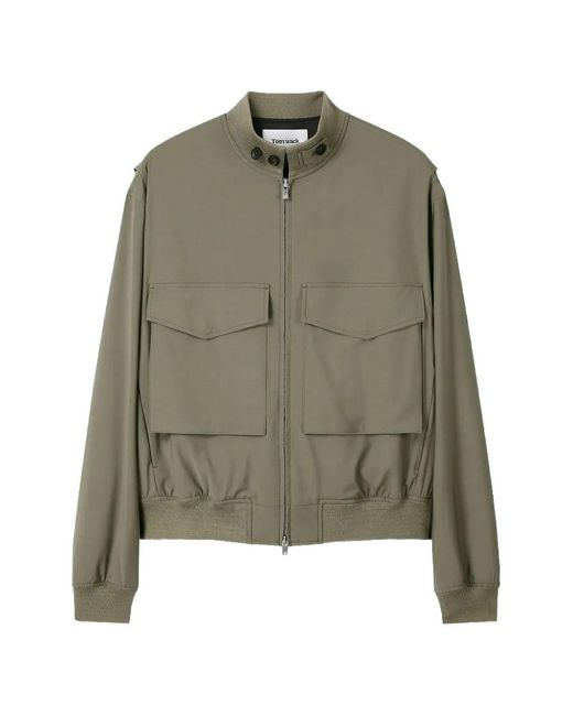 Chaqueta Con Bolsillo De Parche Y Cremallera TONYWACK de hombre de color Green