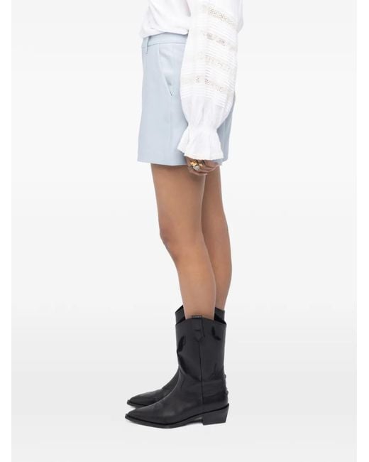 Zadig & Voltaire Blue Tailleur Shorts