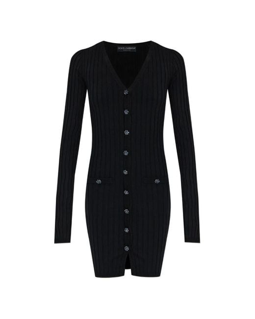rebecca vallance black mini dress Dolce & Gabbana Black Floral Ruched Bodycon Mini Dress Size XS/S