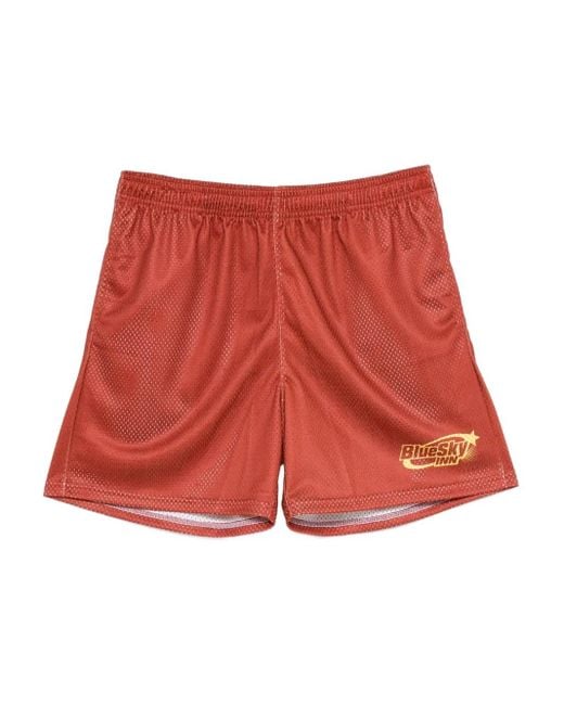 メンズ BLUE SKY INN サッカーショートパンツ Red