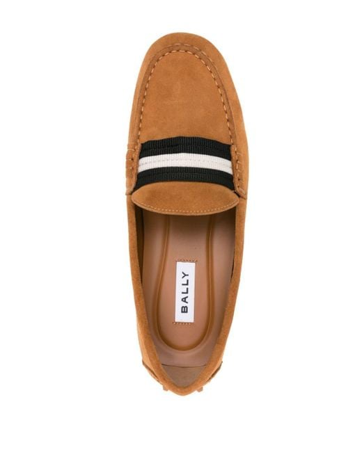Bally Brown Kansan Suede Loafers for men