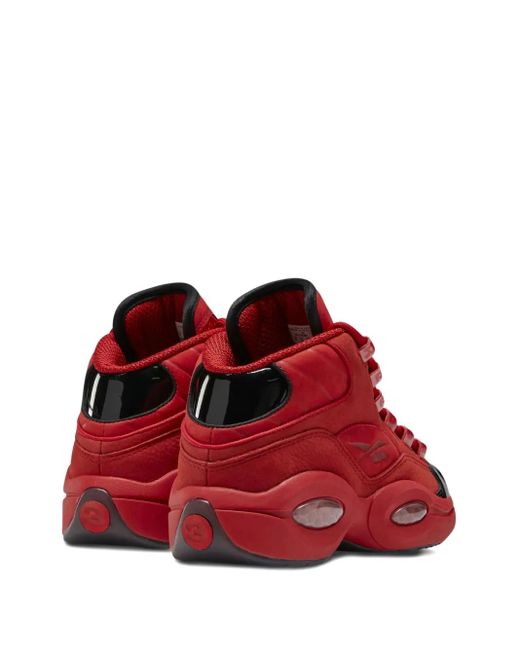 Reebok Red Question Mid Sneakers