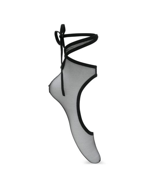 Vivetta Black Tie-Fastening Socks
