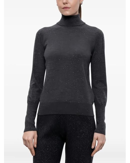 Peserico Roll-neck Sweater Blue